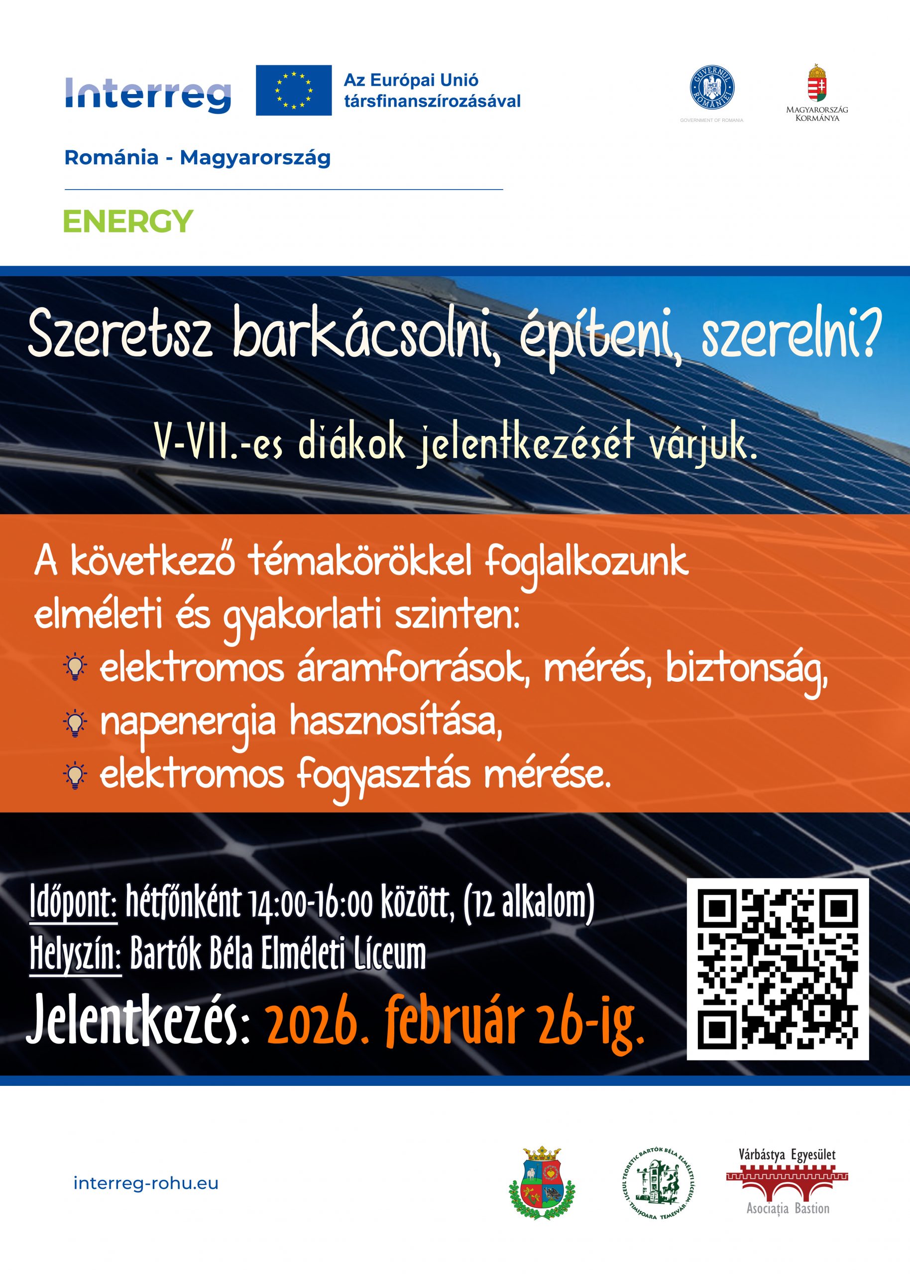 Energy – műhelyfoglalkozás
